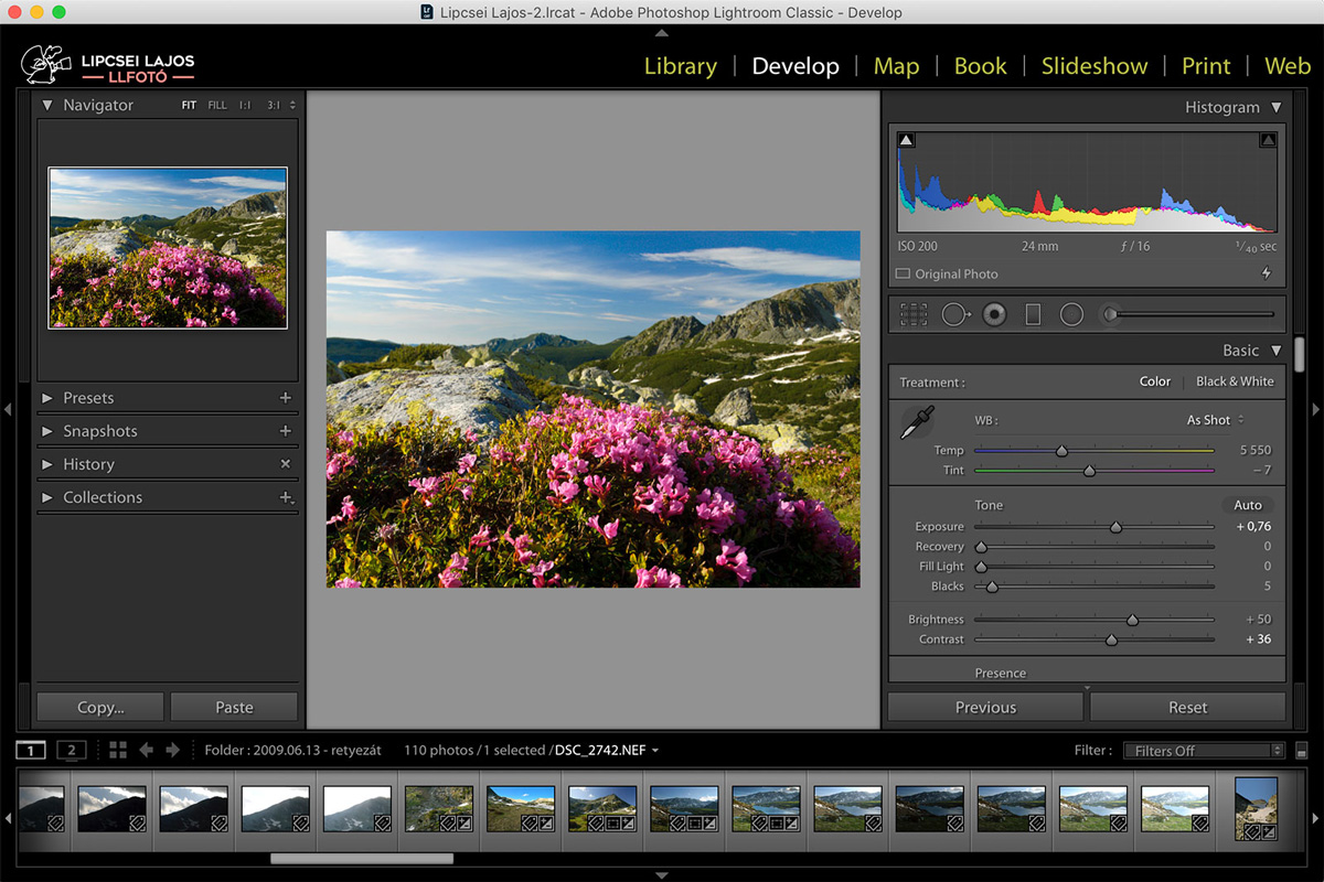 széles lightroom csúszka